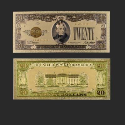 24K GP 1928년 금 20달러 기념 / 미국 황금 지폐