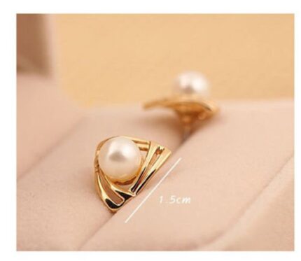 18K GP 골드 진주 귀걸이 / 패션 여성 금 쥬얼리 선물