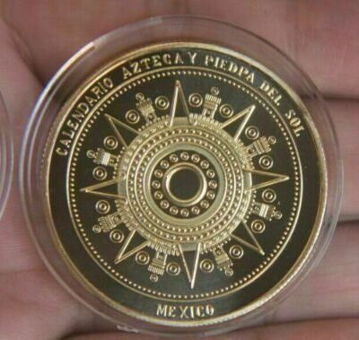 페루 마야 아즈텍 동전(골드 버전) / 달력 여행 기념 주화