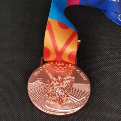 2004년 아테네 올림픽 동메달 / 메달 리본 기념 장식 전시