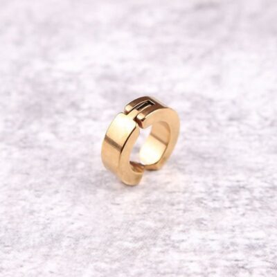 라운드 골드 귀걸이 / 스테인레스 스틸 데일리