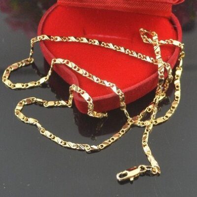 18K GP 구멍 포인트 목걸이 / 선물 기념일