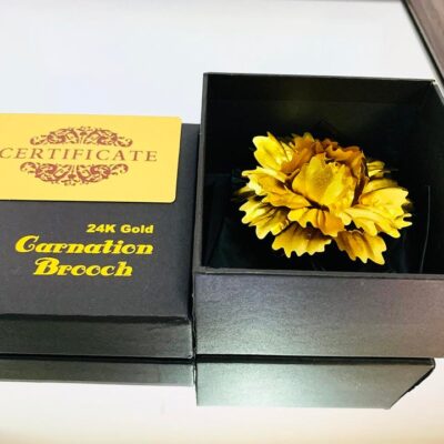 24K GP 카네이션 브로치 / 부모님 선물 금꽃 로즈