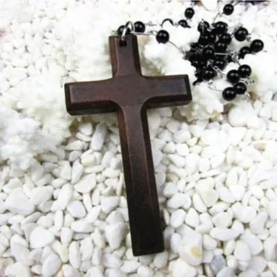 십자가 목재 목걸이 / 패션 악세서리 쥬얼리 선물