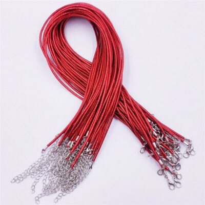 50cm 체인 목걸이줄(빨간색) / 끈 펜던트 고급 인기 선물